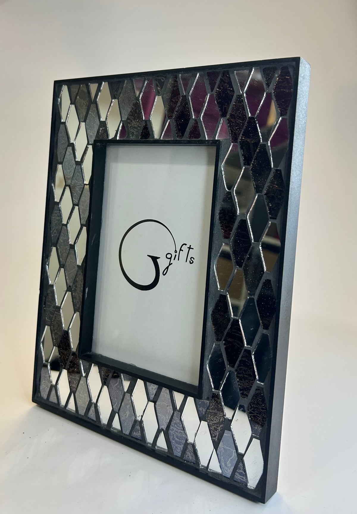 Cadre photo décoratif effet miroir