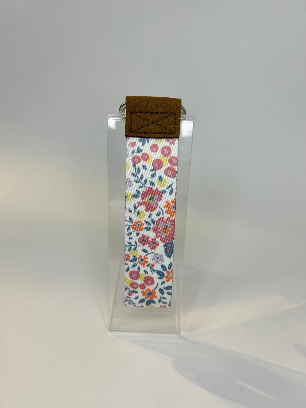 Porte-clés en tissu fleuri
