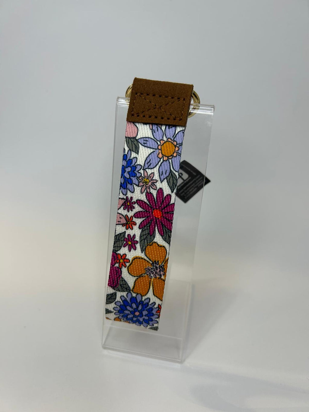 Porte-clés en tissu fleurs d'automne